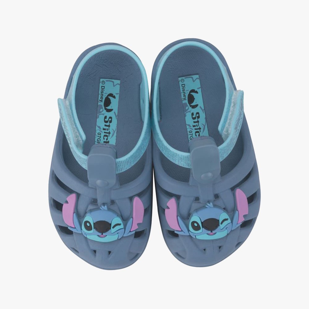 Sandália Bebê Disney Magic Aranha Babuche Azul 2