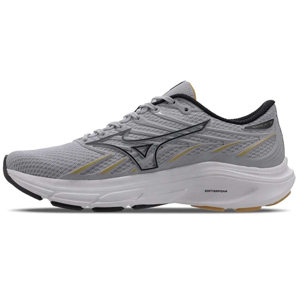 Tênis Mizuno Jet 8 Corrida Masculino Cinza 3