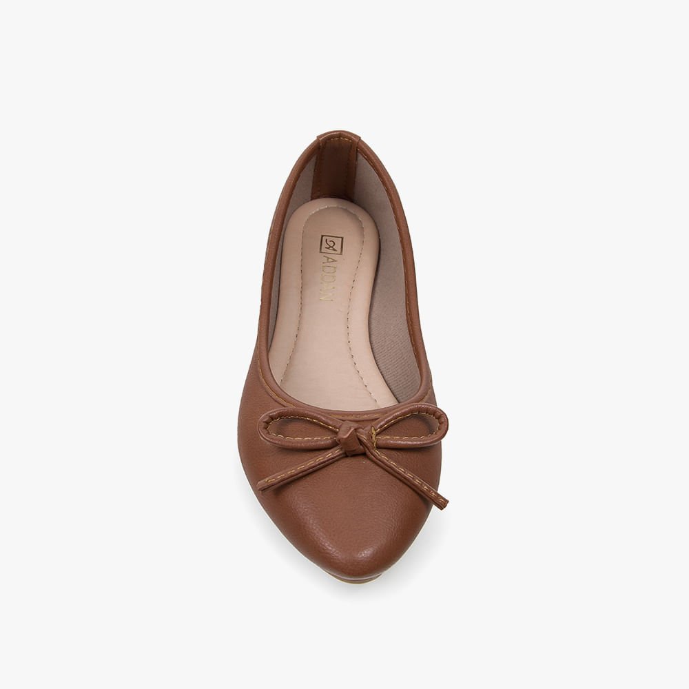 Sapatilha Laço em Napa Marrom 2