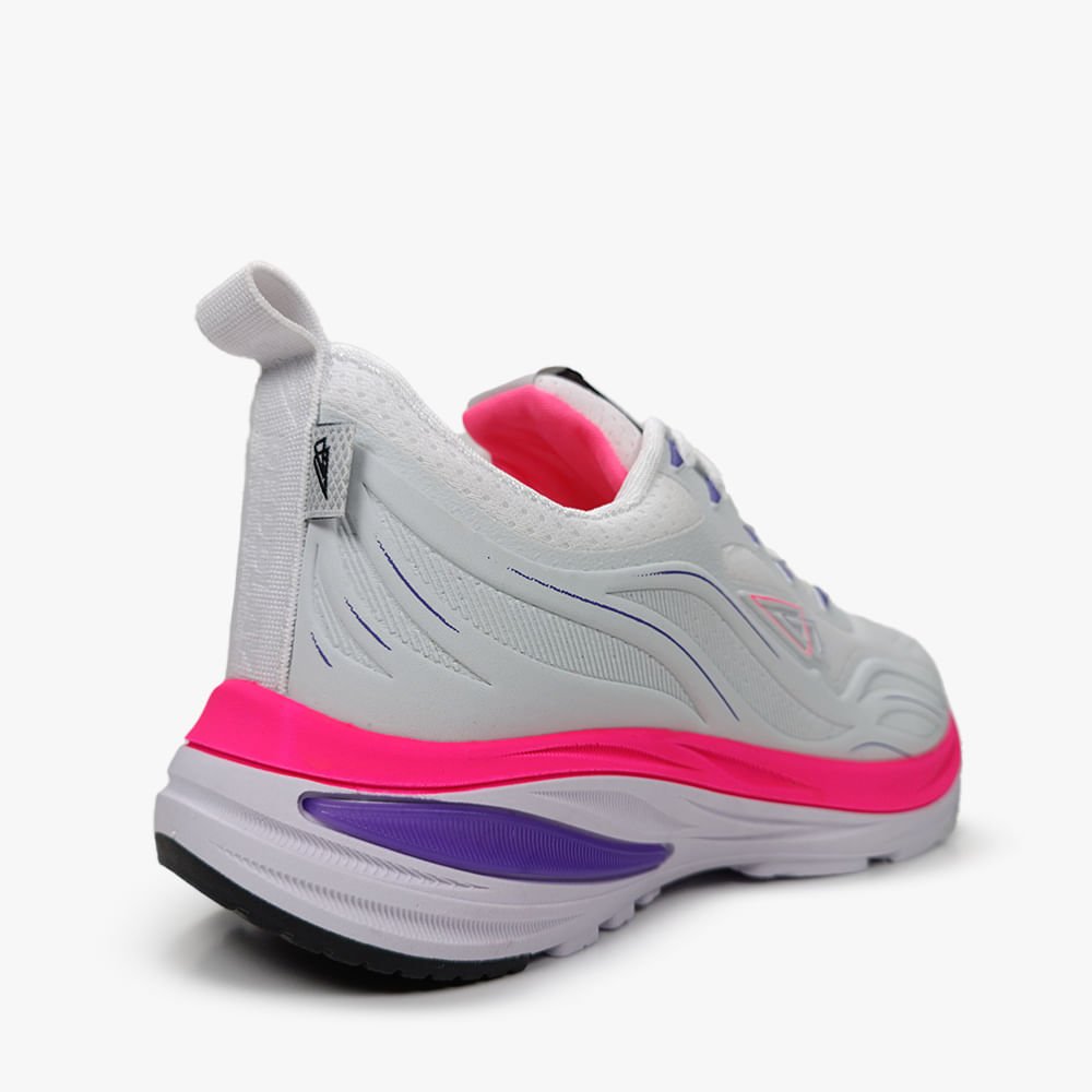 Tênis Running Feminino Conforto Branco 3