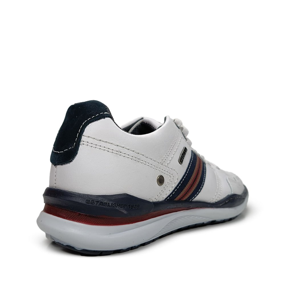 Sapatênis Pegada Couro Nobuck Masculino Branco 3