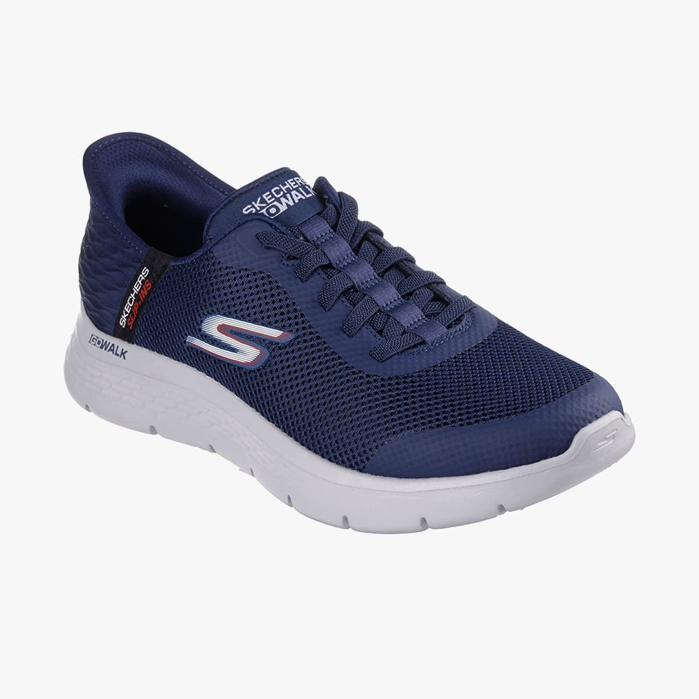 Tênis Skechers Go Walk Flex Hands Up Masculino Azul 4