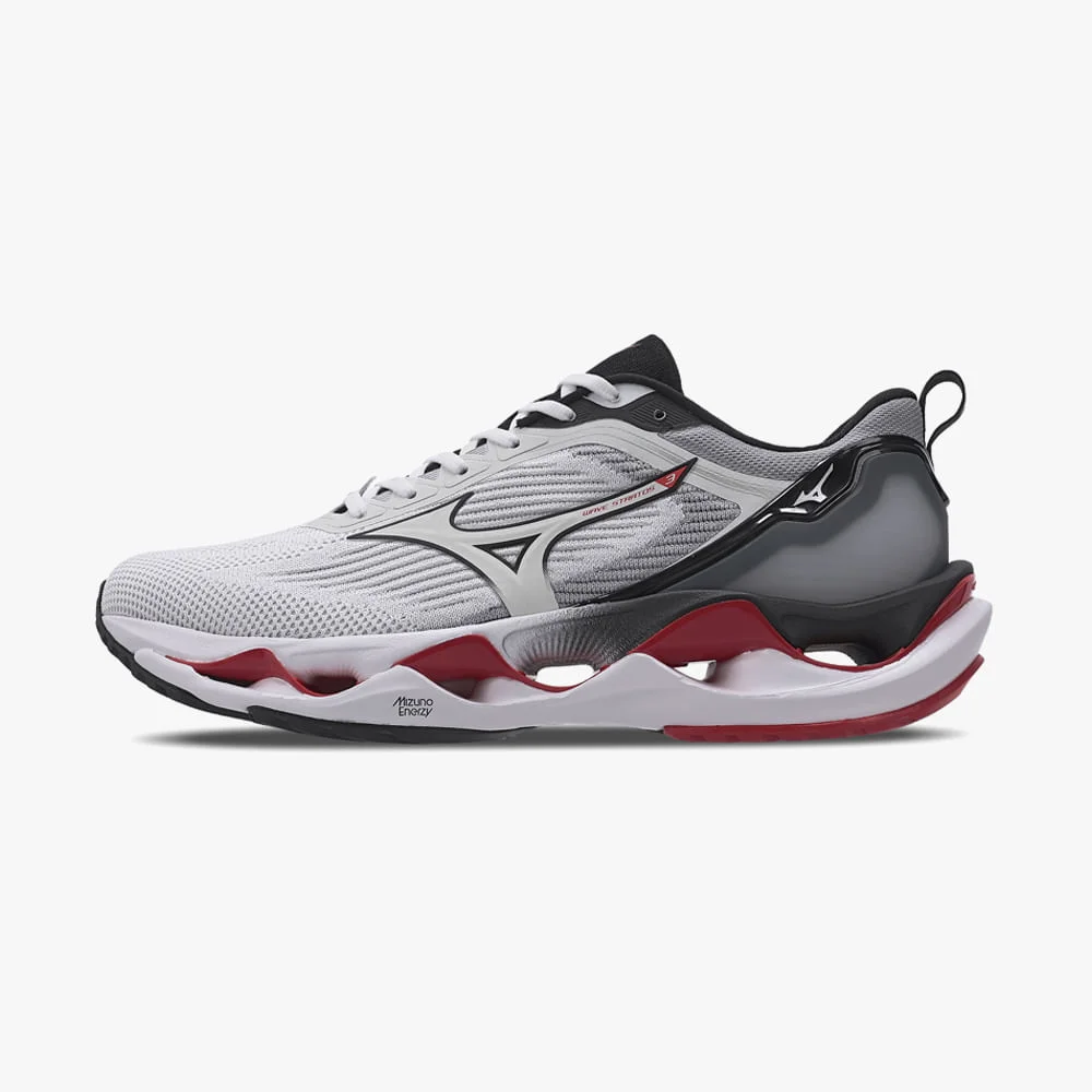 Tênis de Corrida Mizuno Wave Stratos 3 Masculino Cinza 3