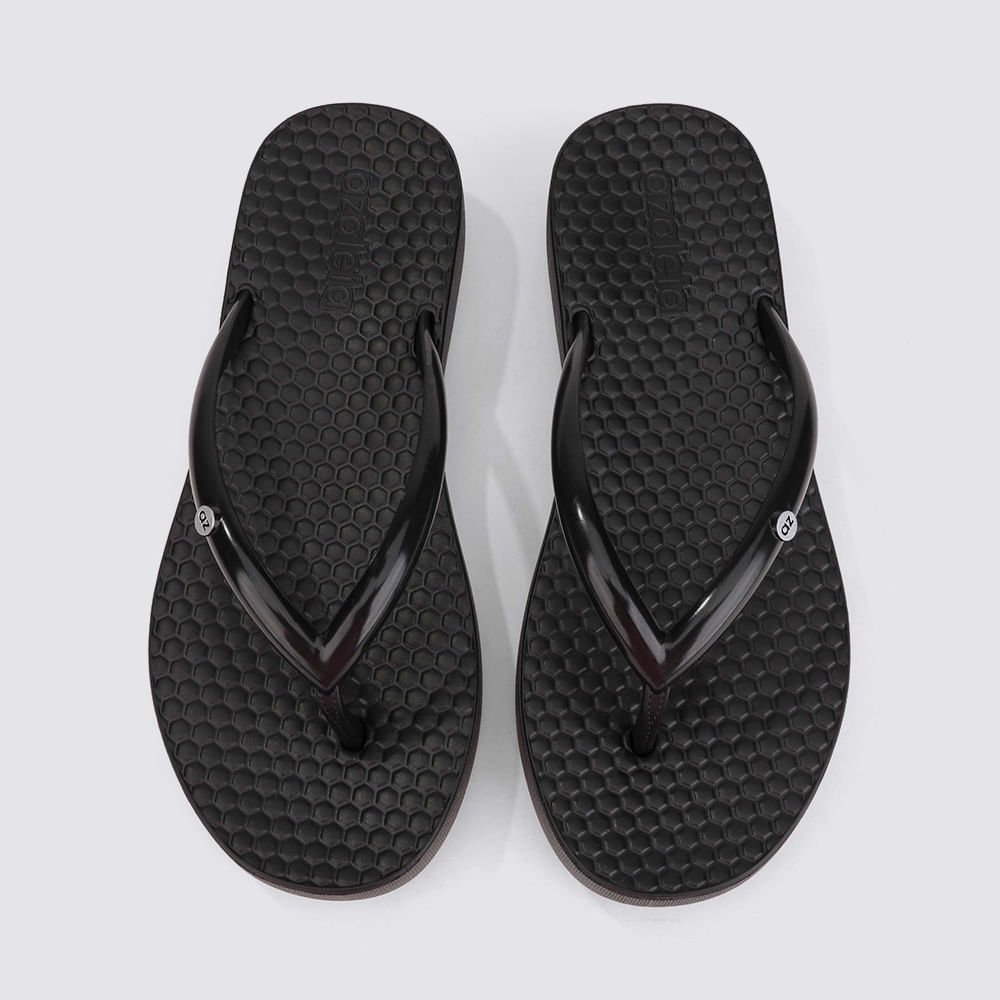 Chinelo de Dedo Rasteira Baixo Bia Light Preto 2