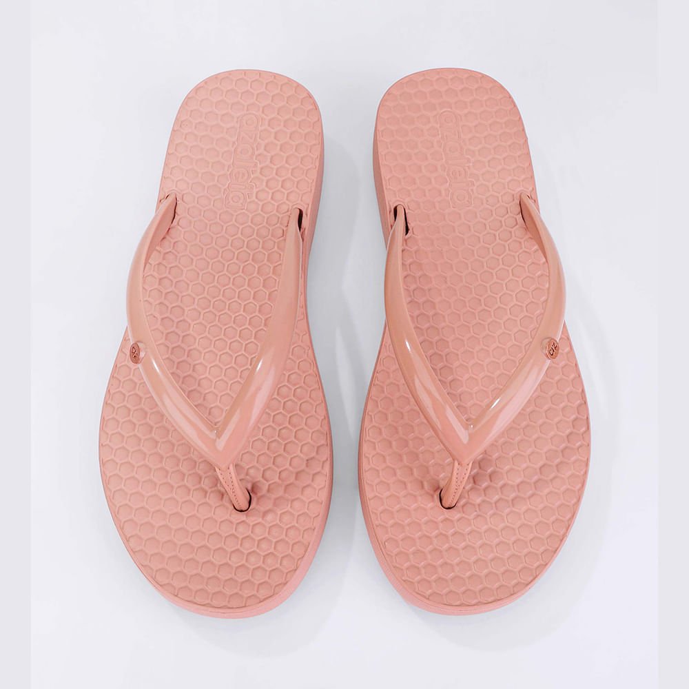 Chinelo de Dedo Rasteira Baixo Bia Light Rosa 2