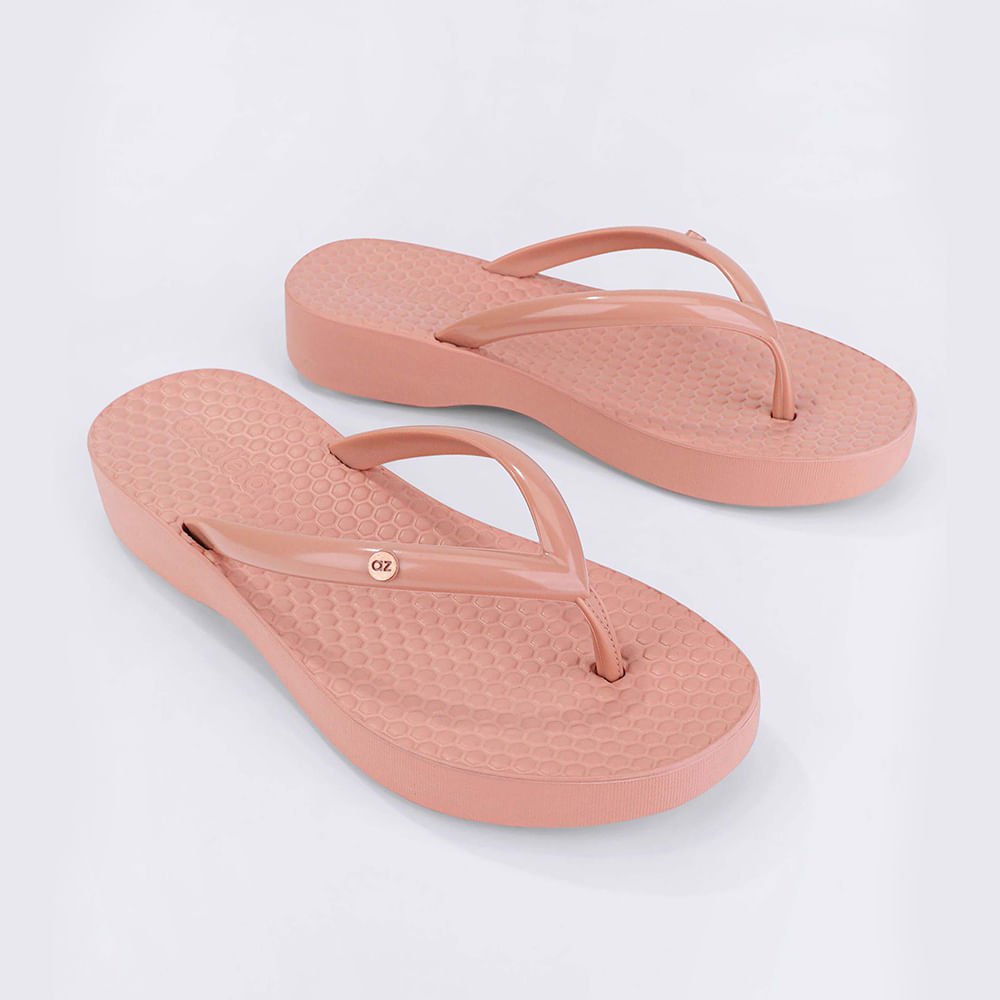 Chinelo de Dedo Rasteira Baixo Bia Light Rosa 3