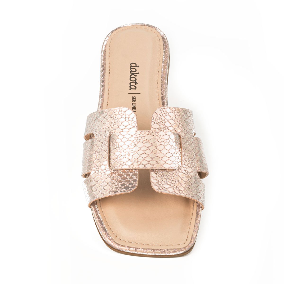 Sandália Rasteira H Dourado 7