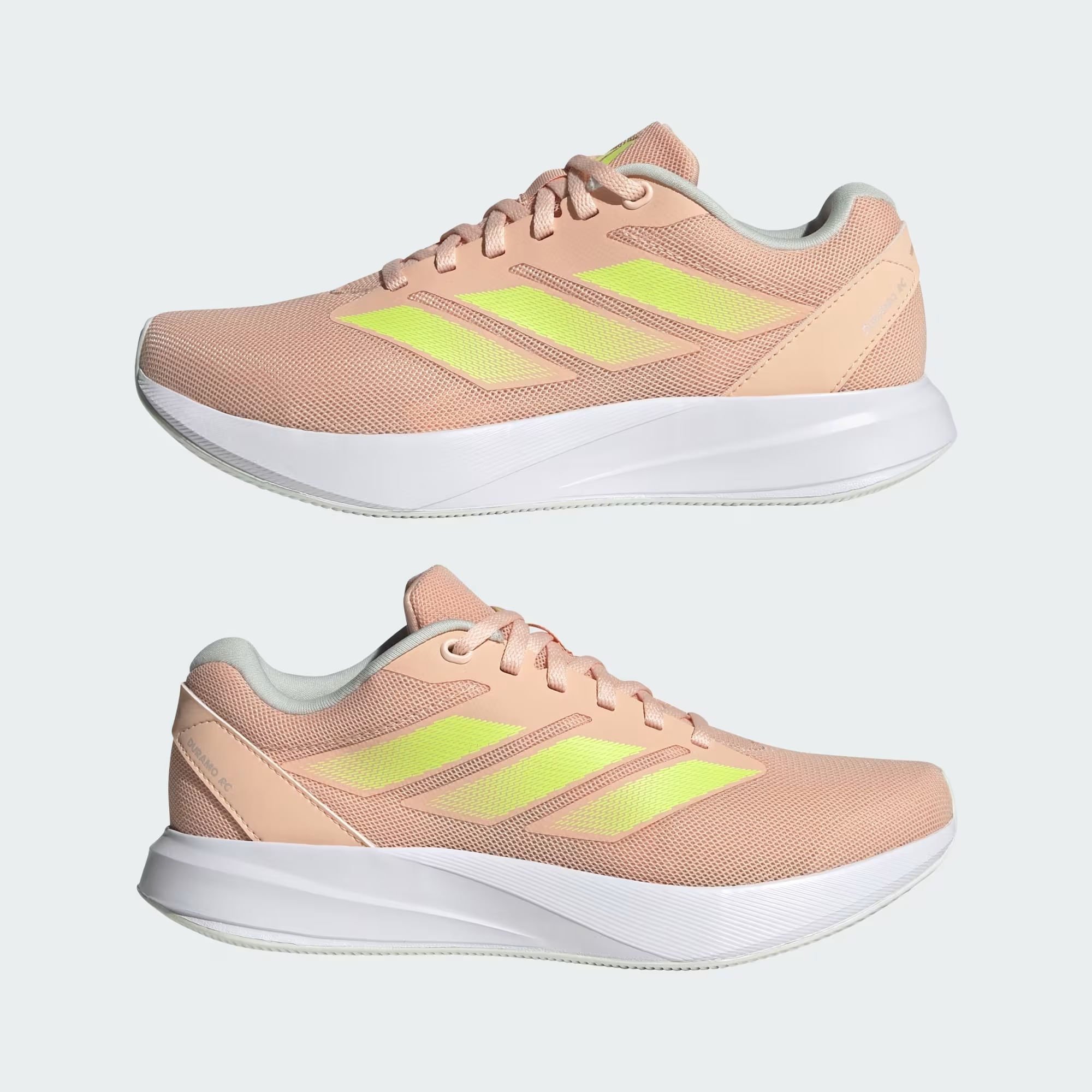 Tênis Casual com Listras Neon Duramo RC Rosa/Amarelo 7
