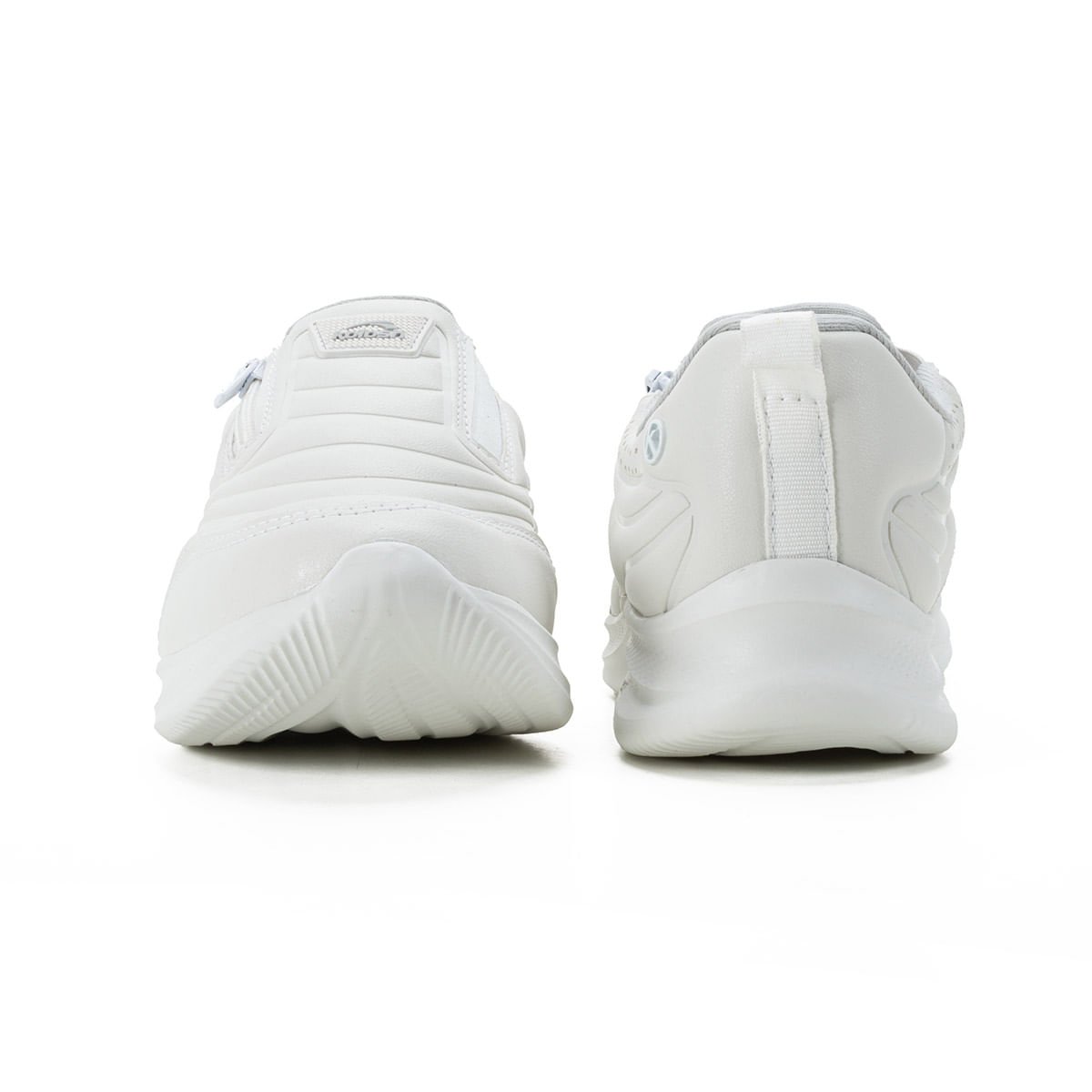 Tenis Casual Feminino Calce Facil com Ziper Lateral K7032A Branco 4