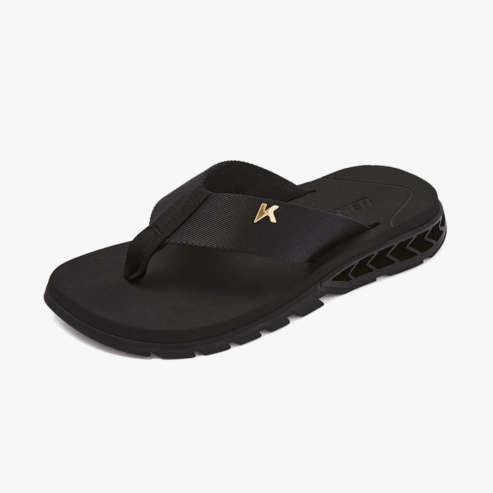 Chinelo Rakka Casual Preto/Laranja 3