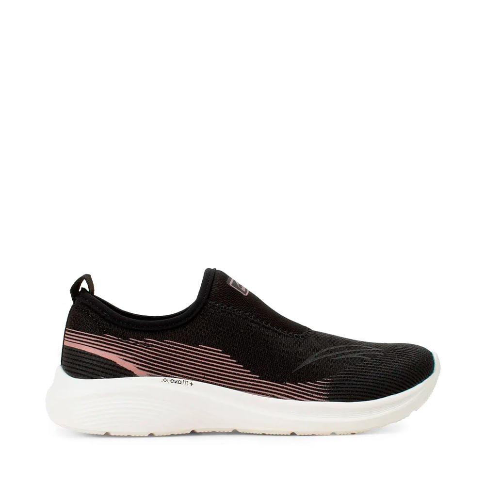 Tênis Esportivo Slip On Preto 3