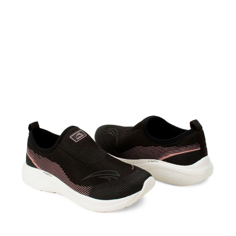 Tênis Esportivo Slip On Preto 4