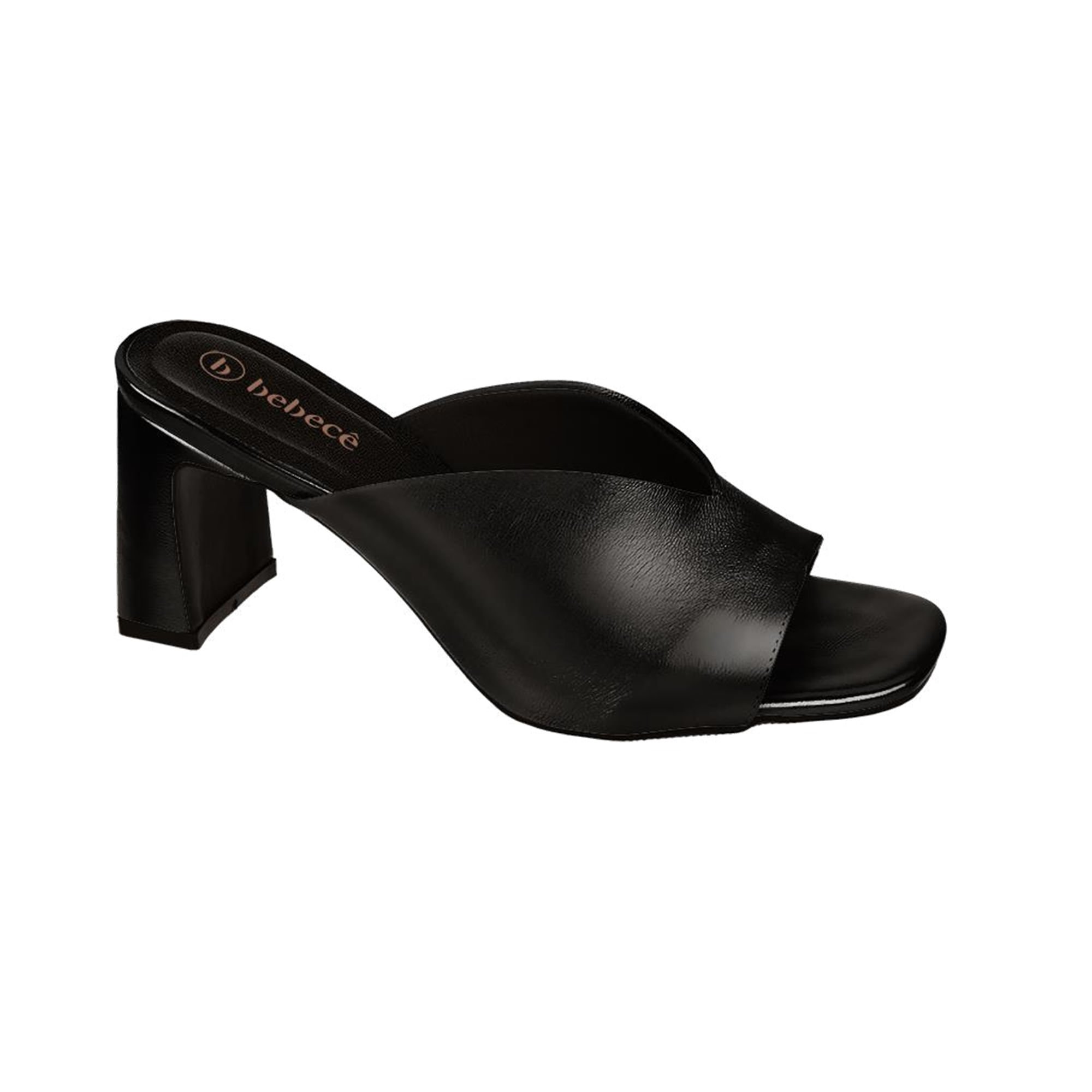 Tamanco Salto e Corte no Cabedal