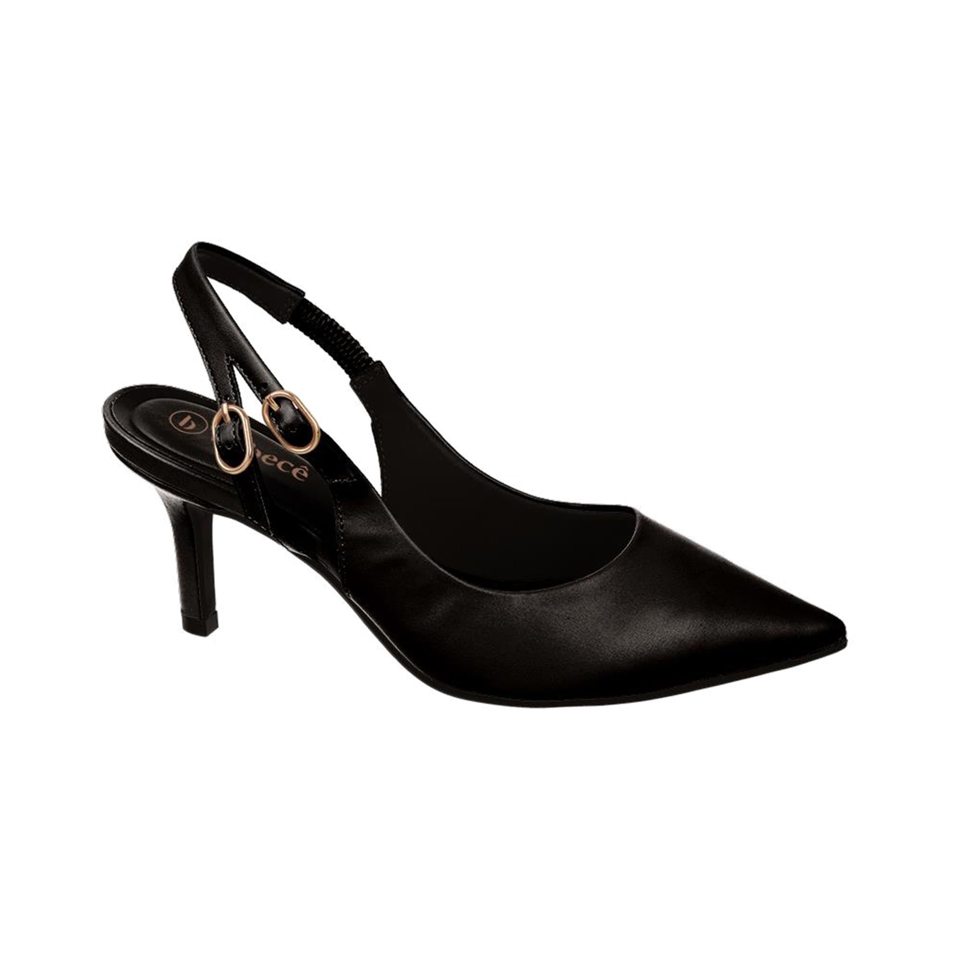 Scarpin Slingback Salto Fechamento por Fivela