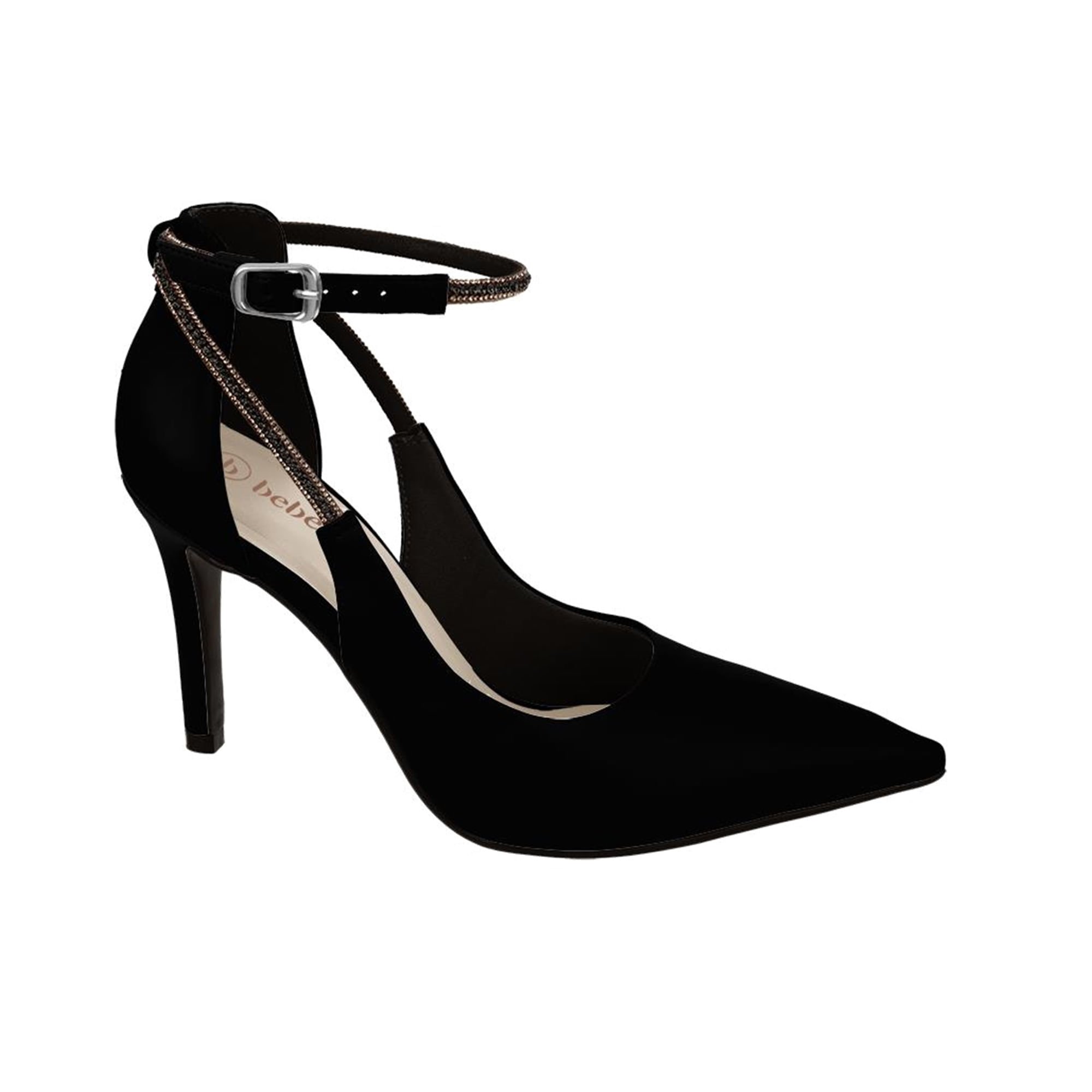 Scarpin Slingback com Salto e Fechamento por Fivela
