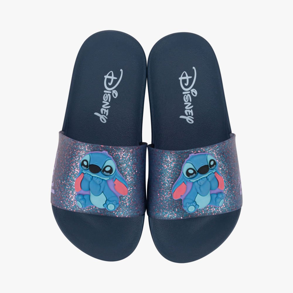 Chinelo Slide Mania Stitch Disney Azul 2