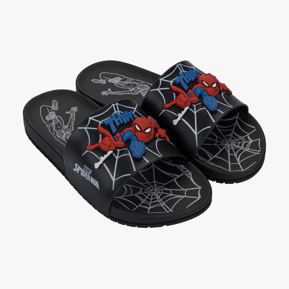 Chinelo Slide Menino Marvel Homem Aranha
