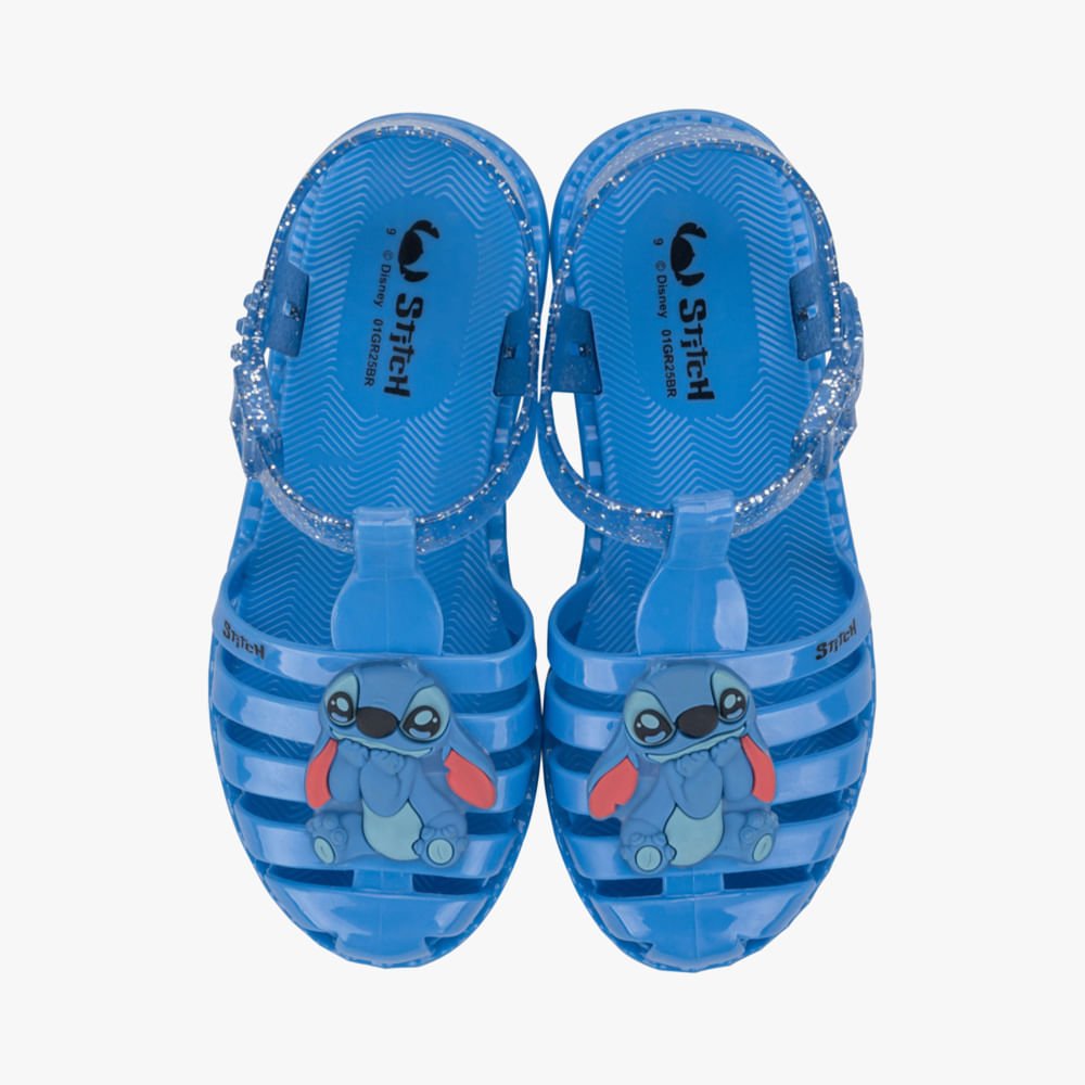 Sandália Infantil Stitch Disney Duo Azul 2