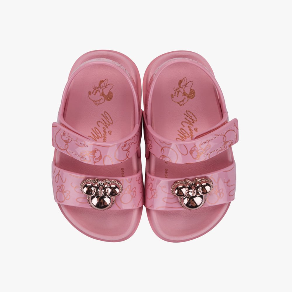 Sandália Papete Baby Disney Rosa 2