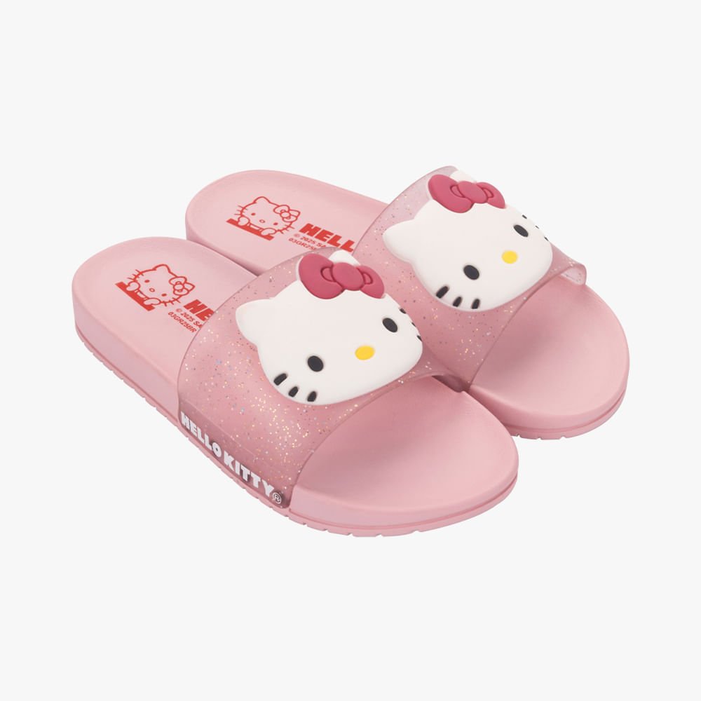 Chinelo Slide Infantil Hello Kitty Mania Grendene Kids