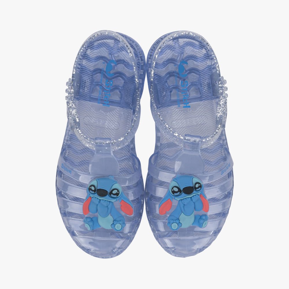Sandália Infantil Stitch Disney Duo Azul 2