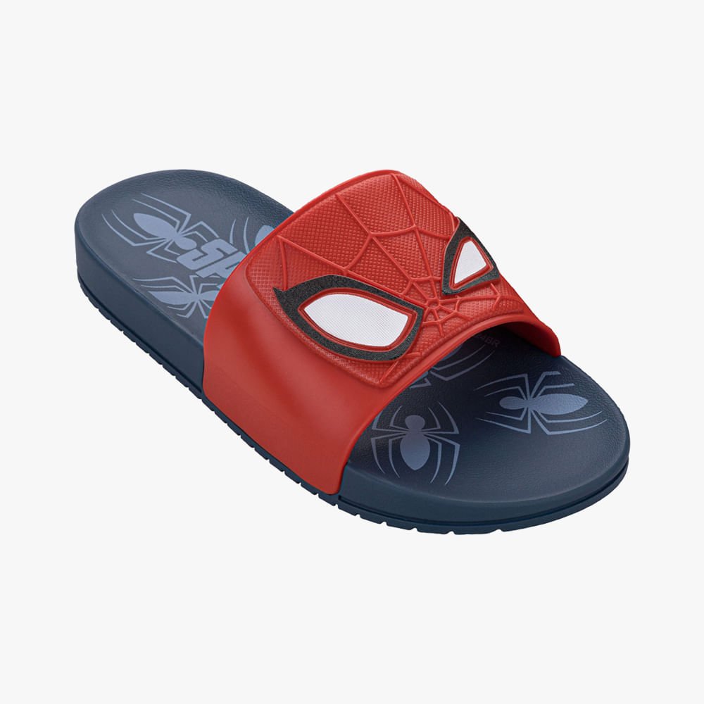 Chinelo Slide Homem Aranha Vermelho 3