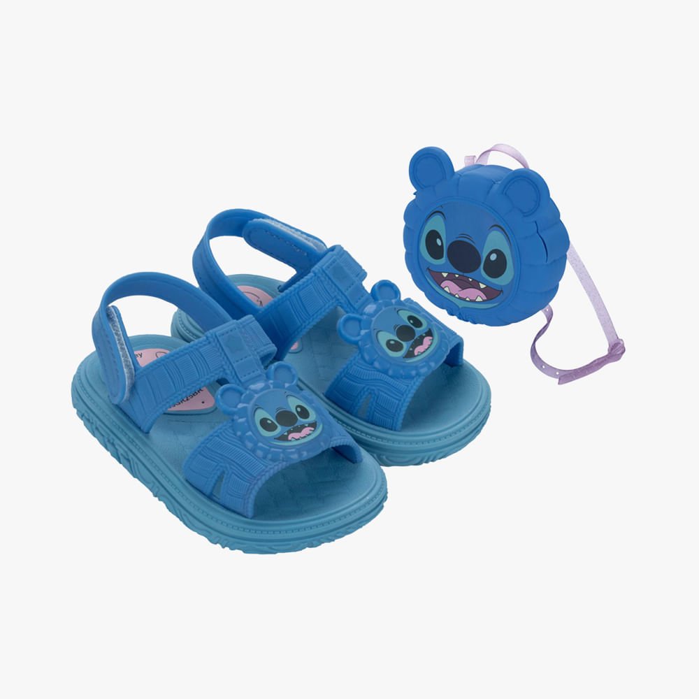 Sandália Baby Disney com Bolsinha Azul 2