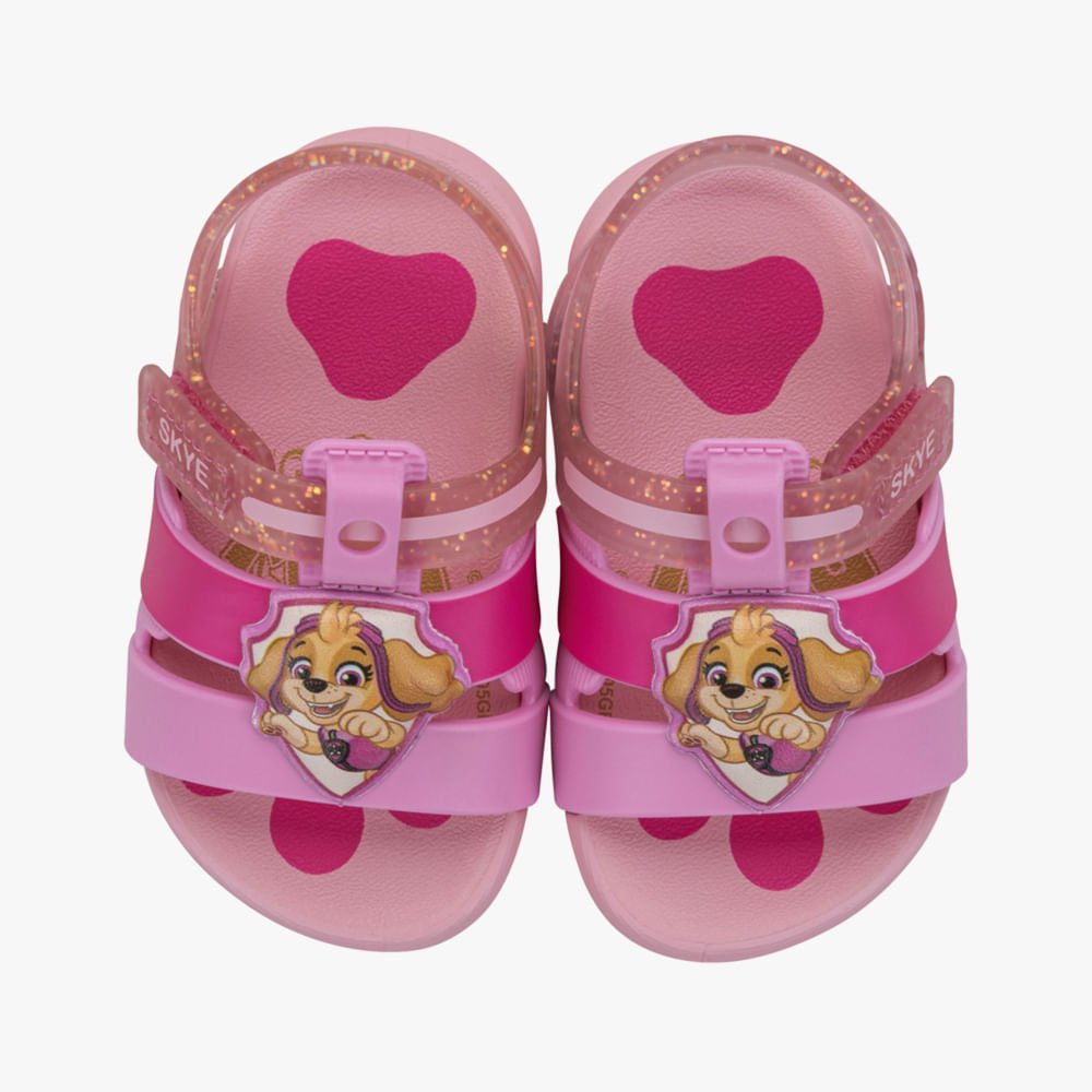 Sandália Papete Patrulha Canina Rosa 2
