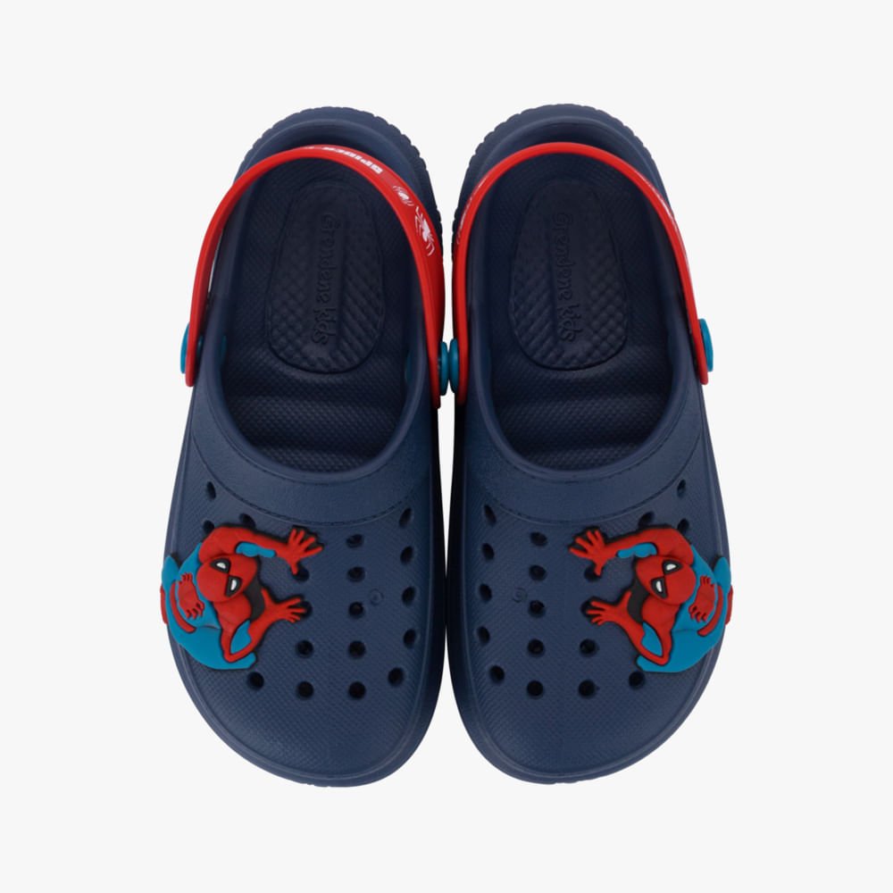 Sandália Babuche Homem Aranha Azul Marinho 2