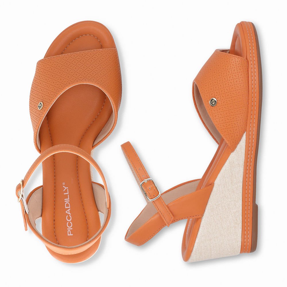 Sandália Alice Anabela Marrom 2