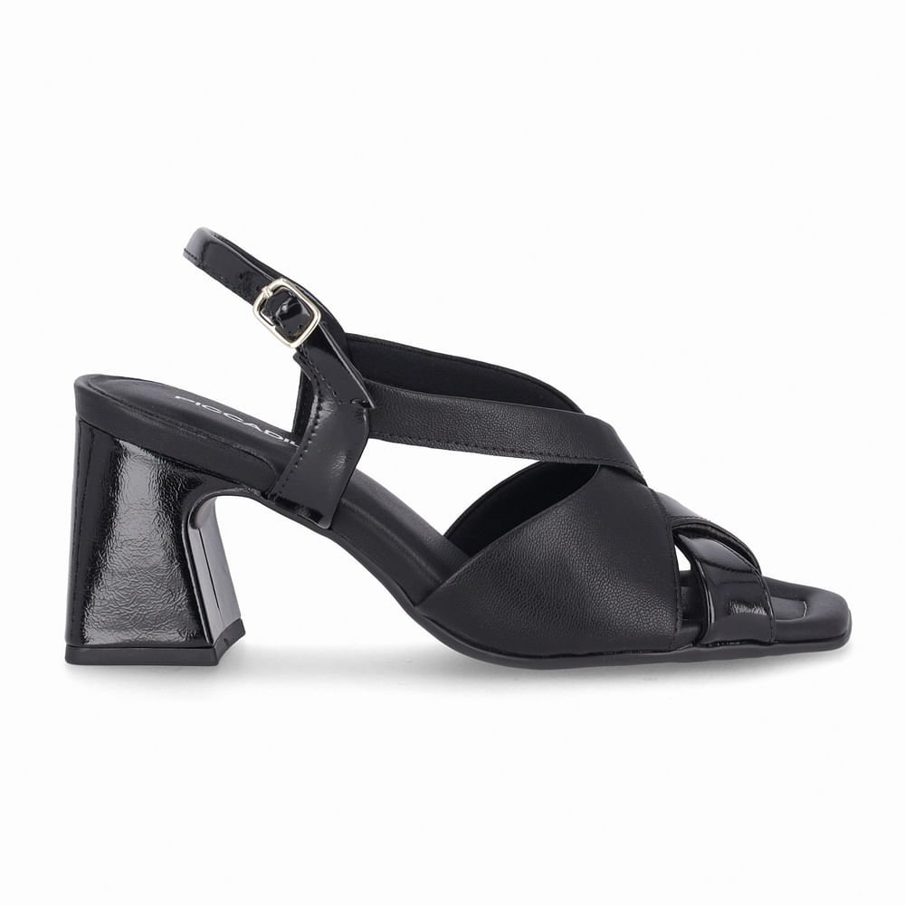 Sandália Flavia Salto Alto Preto 4