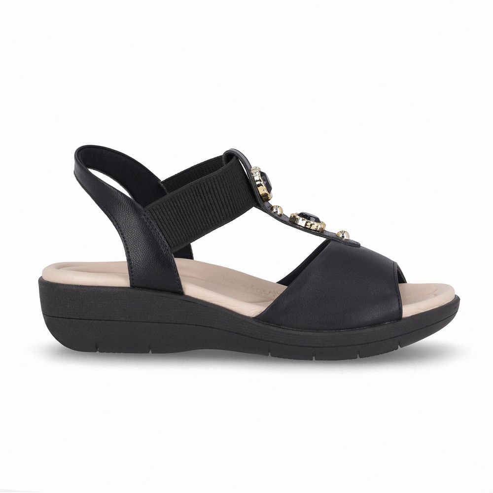 Sandália Fascite Anabela Médio