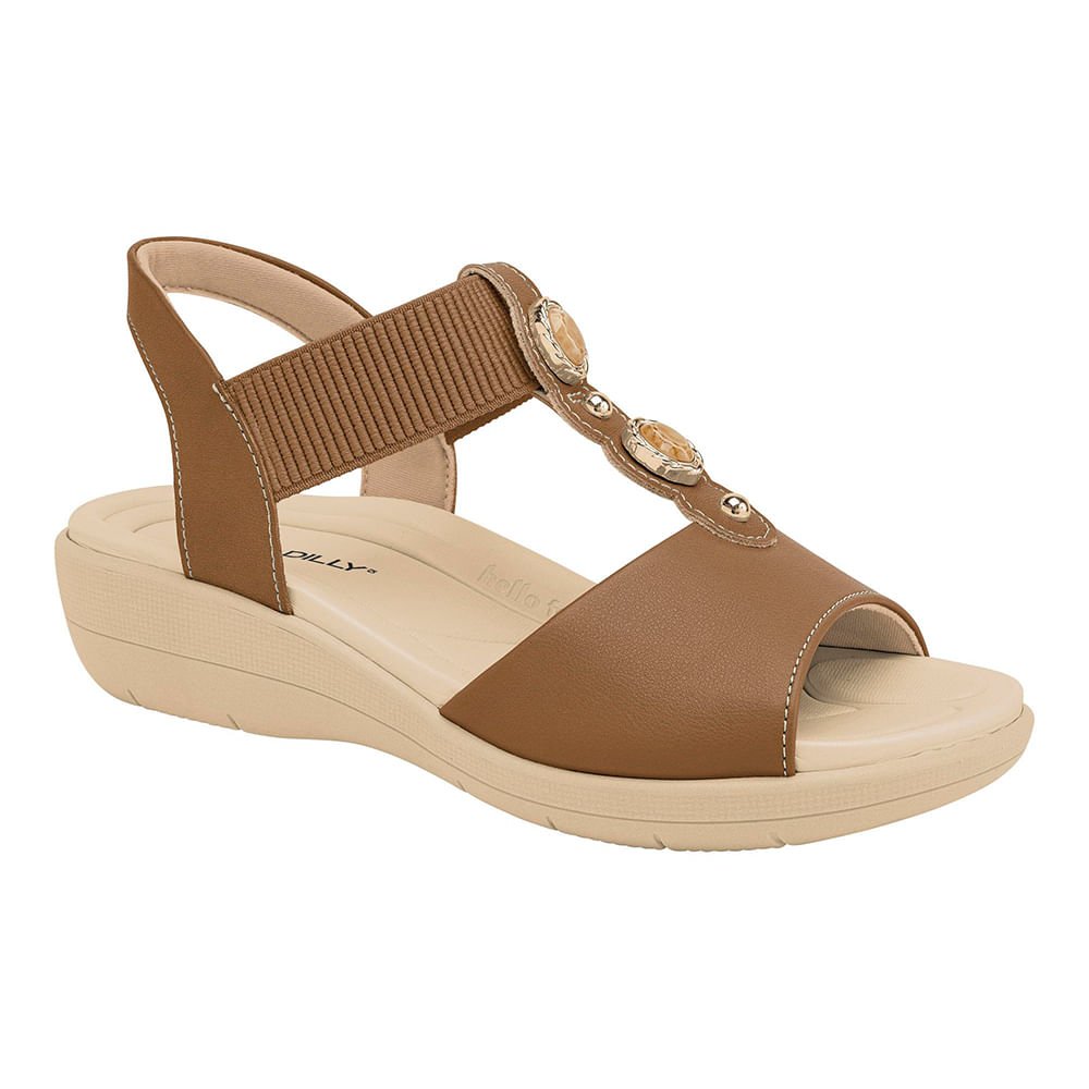 Sandália Fascite Anabela Médio