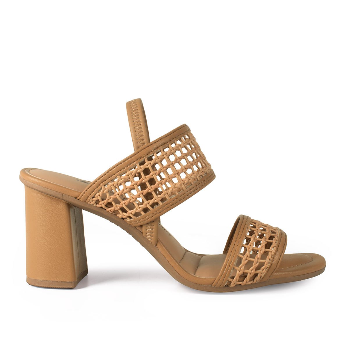 Sandália Tela Salto Grosso