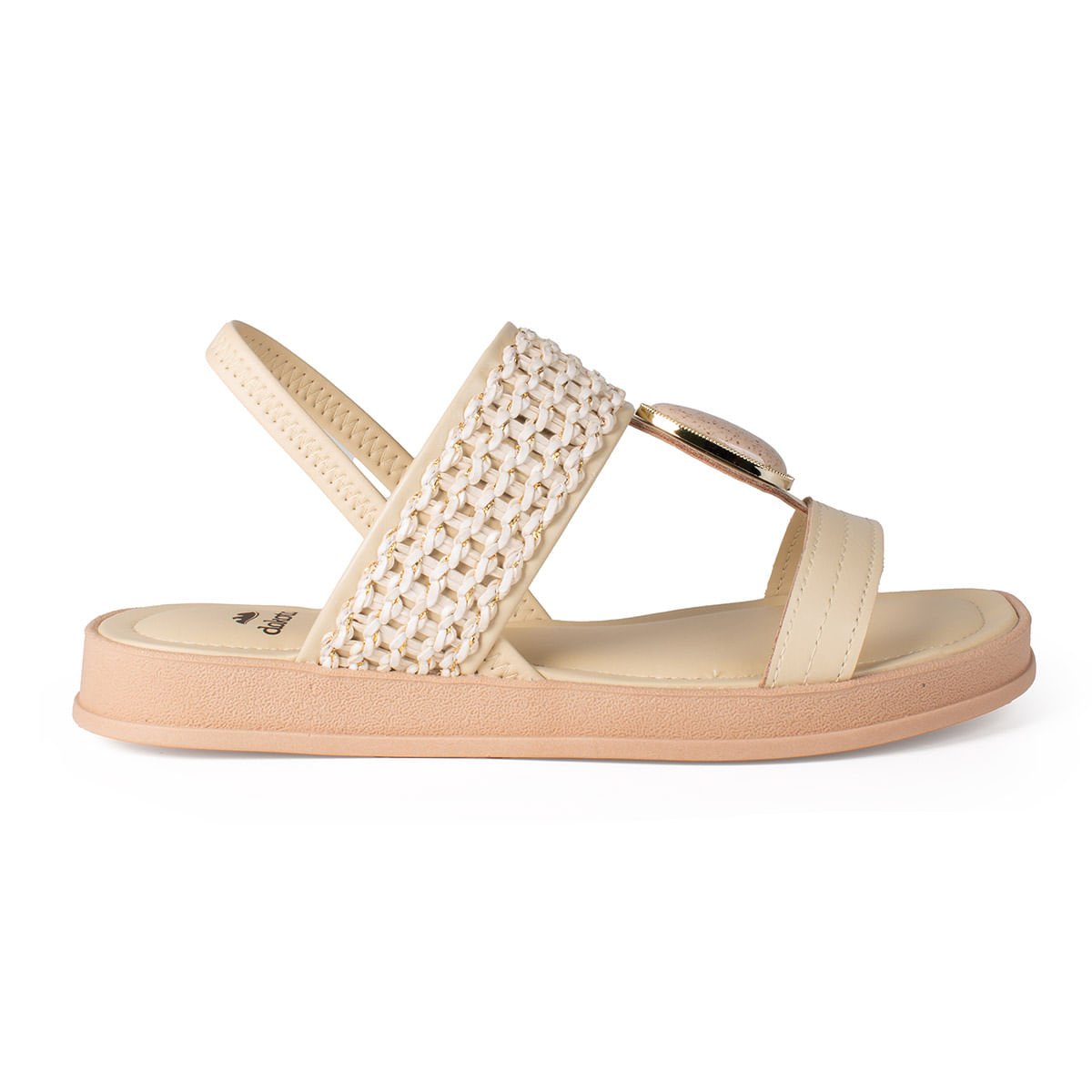 Sandália Flatform com Pedra