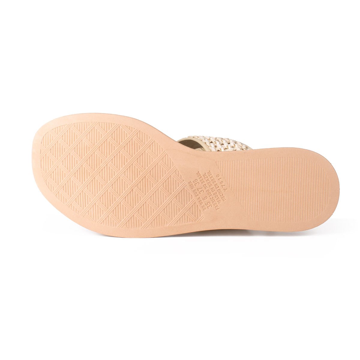 Sandália Flatform com Pedra Bege 4
