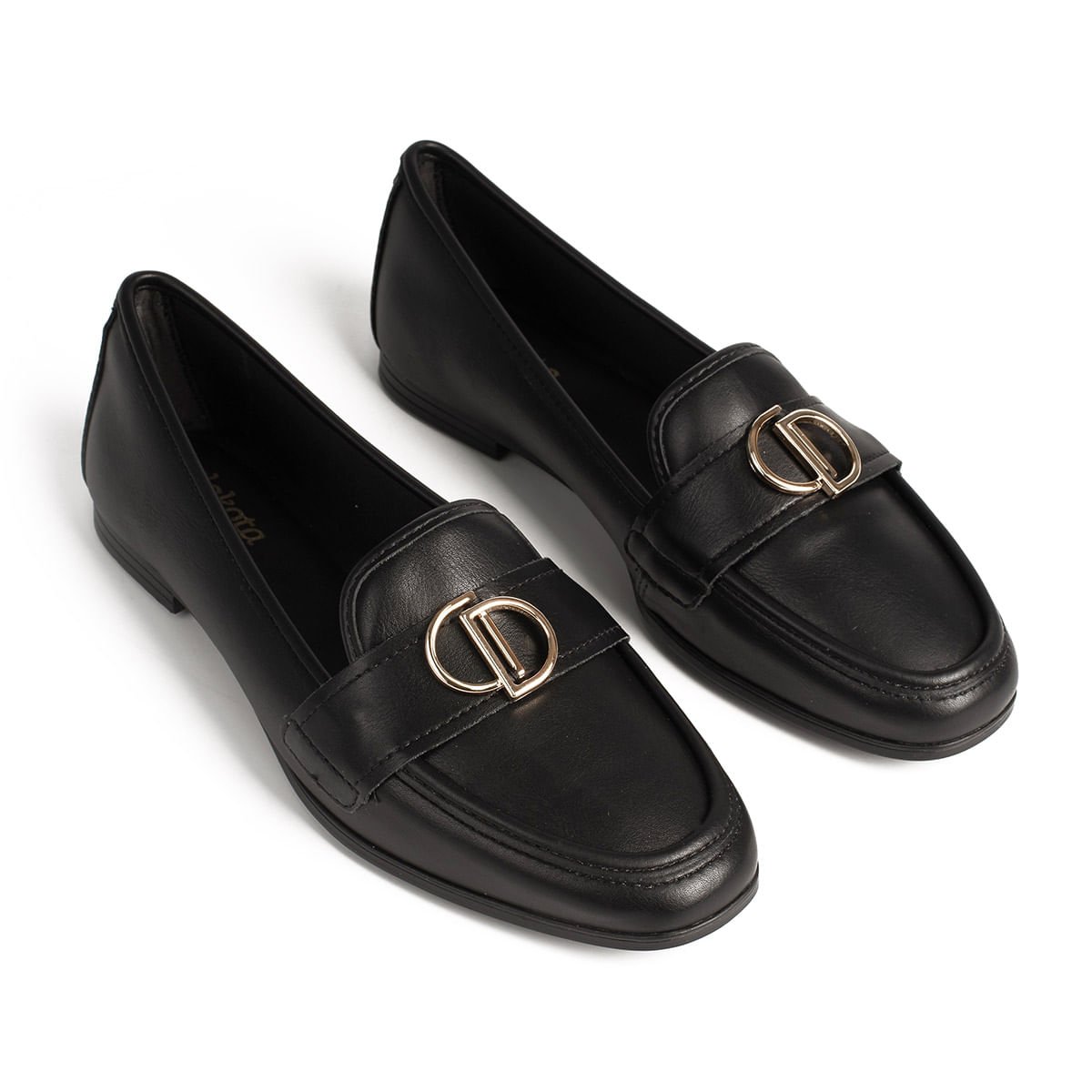 Sapato Mocassim Social com Aplicação Preto 6