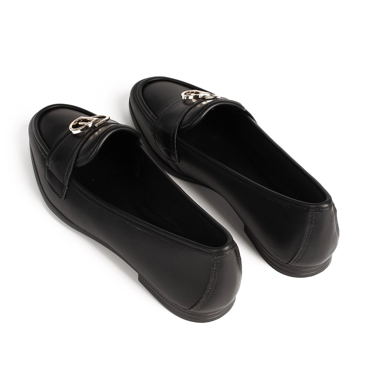 Sapato Mocassim Social com Aplicação Preto 7