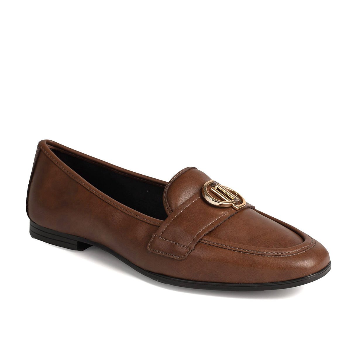 Sapato Mocassim Social com Aplicação Marrom 2