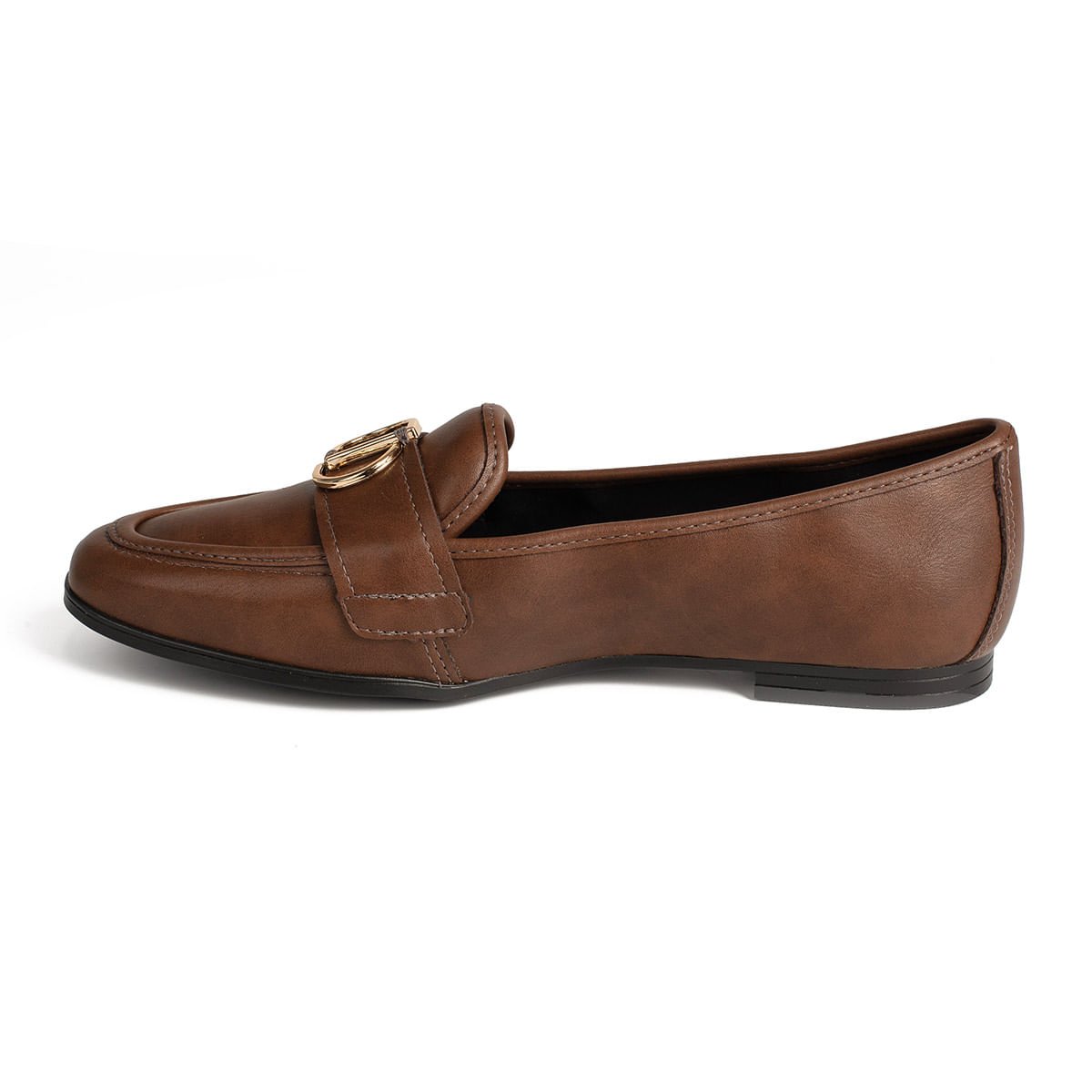 Sapato Mocassim Social com Aplicação Marrom 4