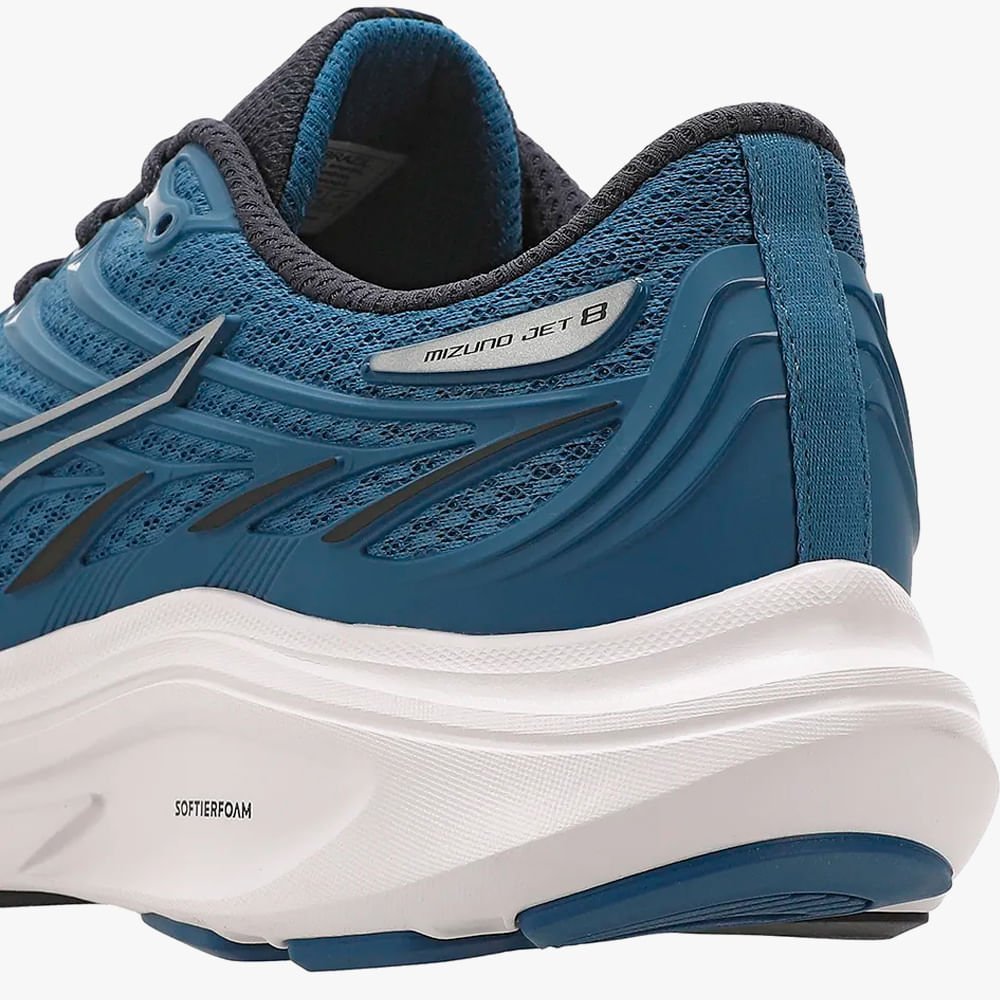 Tênis Mizuno Jet 8 Corrida Masculino Azul 8