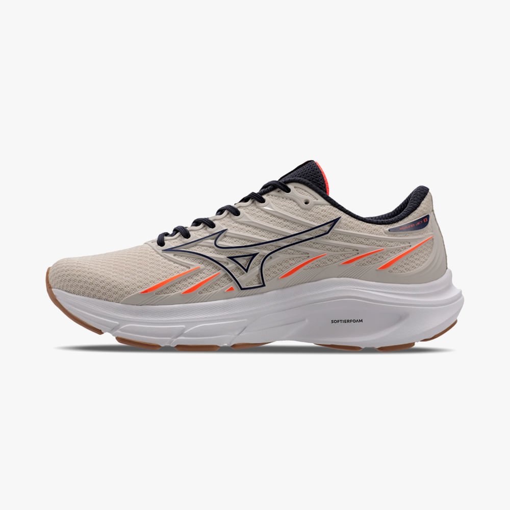 Tênis Mizuno Jet 8 Corrida Masculino Bege 2