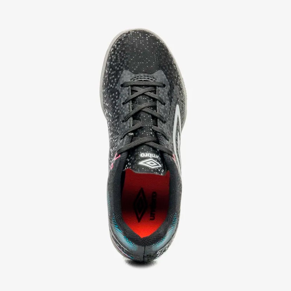 Chuteira Futsal Umbro Techno II Juvenil Unissex Preto 4