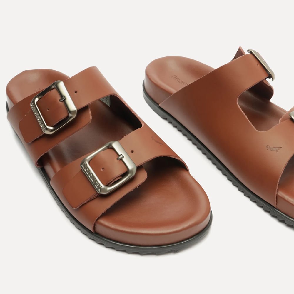 Sandália Fivelas Sambo Marrom 3