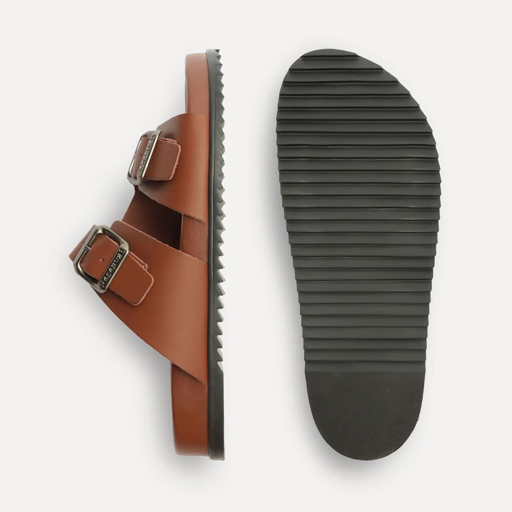 Sandália Fivelas Sambo Marrom 4