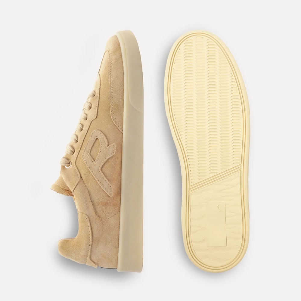 Tênis Casual R-Vintage Suede Bege 4