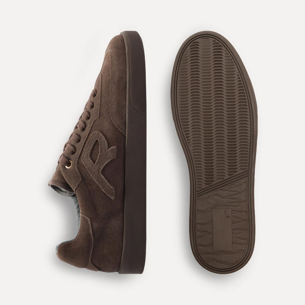 Tênis Casual R-Vintage Suede Marrom 4