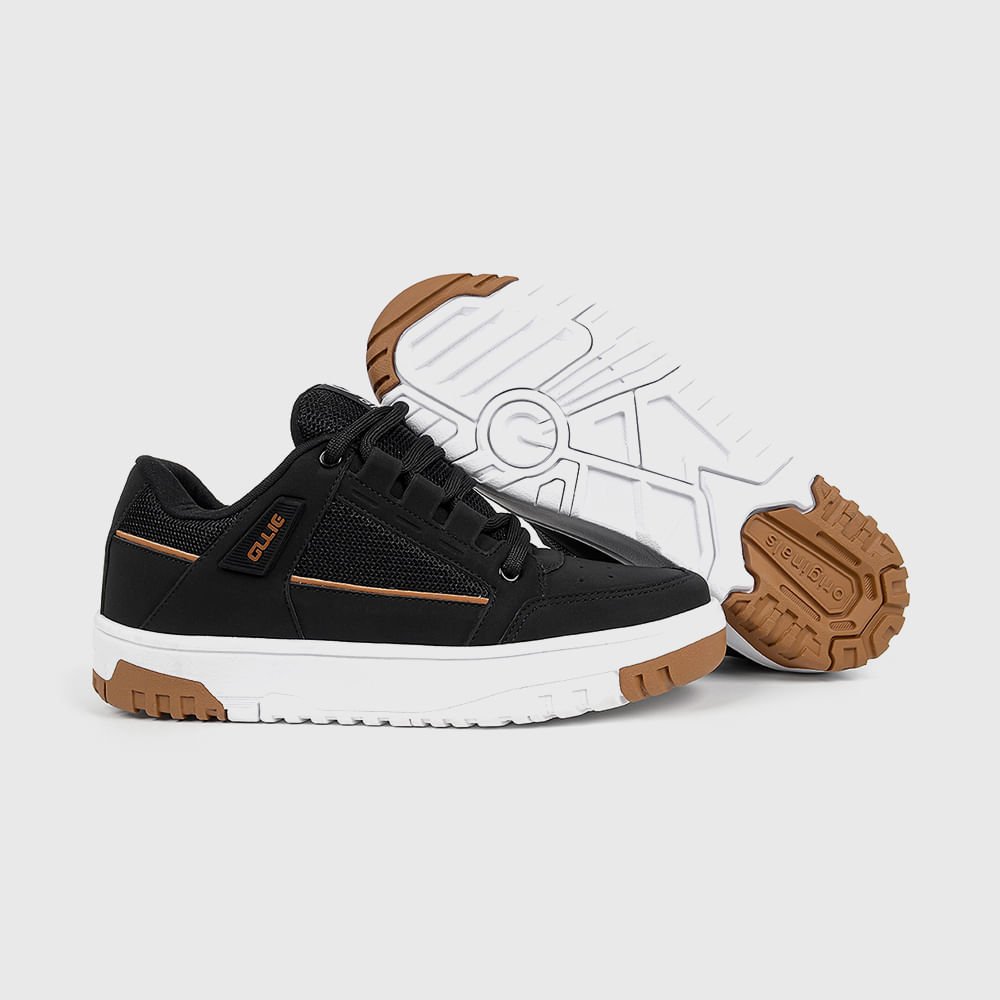 Tênis Casual Estilo Preto 4