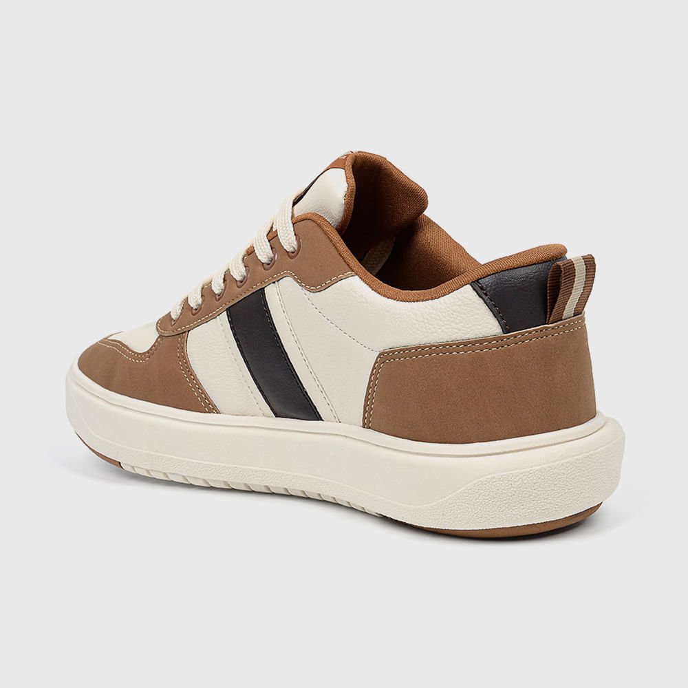 Sapatênis Casual Moda Branco/Cinza 5