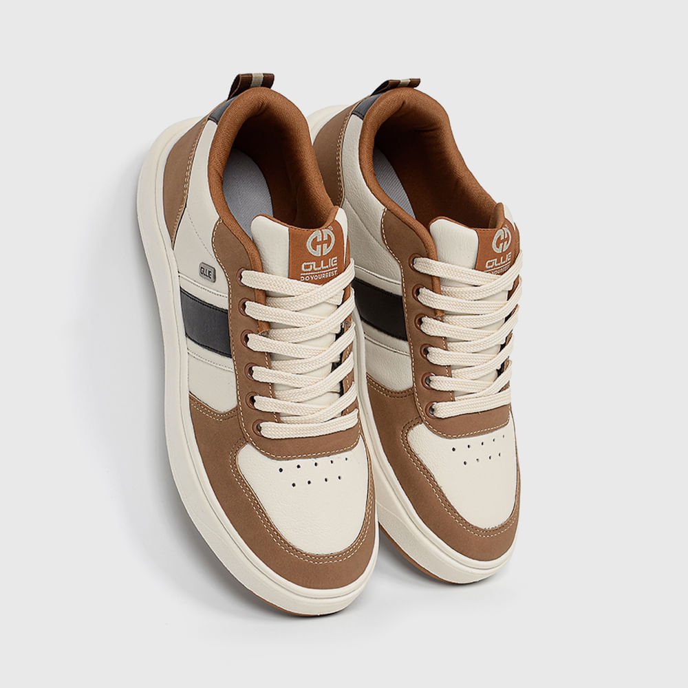 Sapatênis Casual Moda Branco/Cinza 6